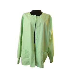 Women’s Light Green Scrub Jacket (XL)